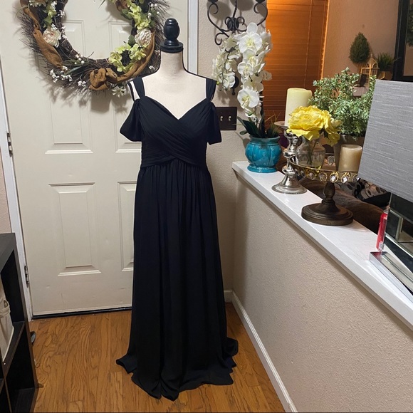 NWT AW.Bridal A-Line Off Shoulder Bridesmaid Dress - Picture 13 of 16